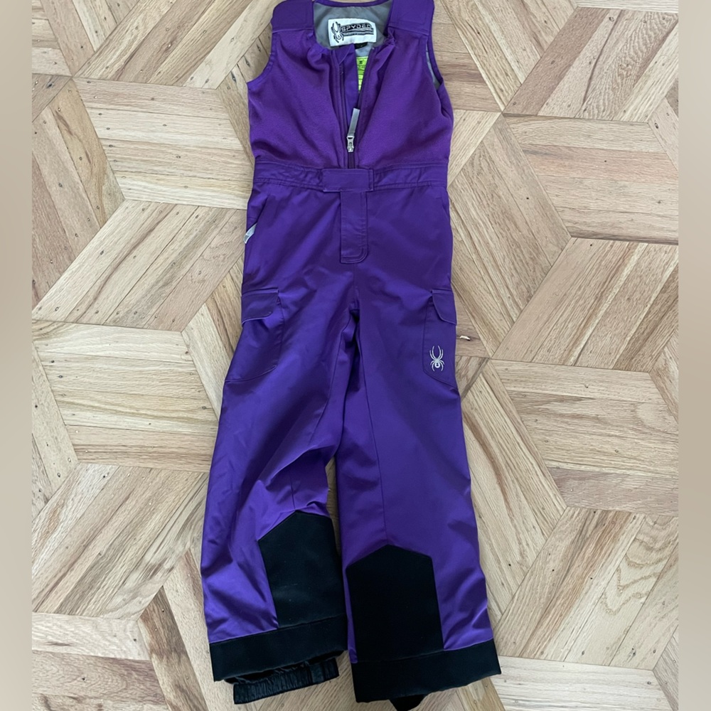 Spyder girls ski overalls